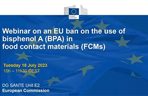 欧盟拟禁止在食品接触材料中使用双酚A及其类似物